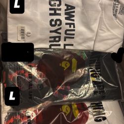 Designer shirts -Bape and Awful lot of sryup