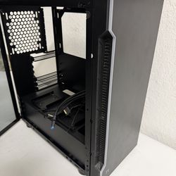 ATX Mid Tower Gaming PC Case - Tempered Glass - Needs Fans