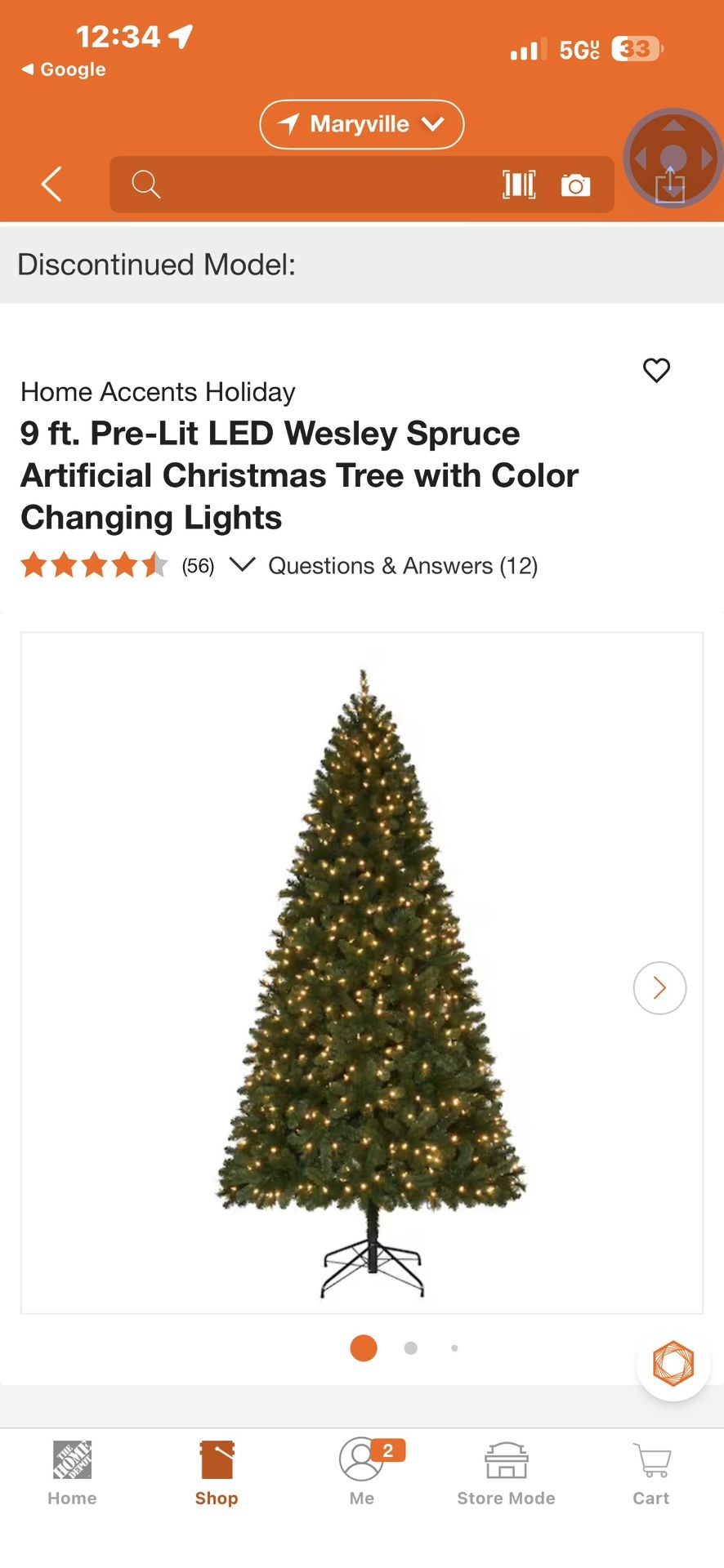 9 Ft Spruce Christmas Tree