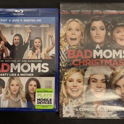 BADMOMS/A BADMOMS Christmas Double Feature (Blu-Ray/DVD) NEW!