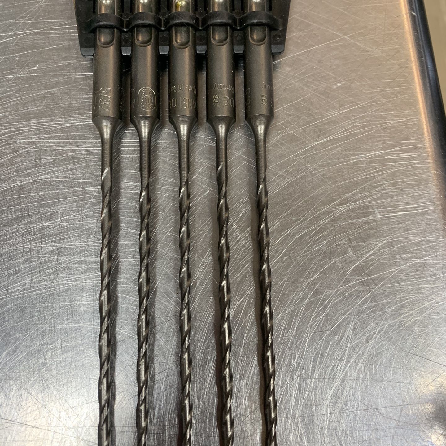 4 Sets Of Bosch 5 Piece Standard Concrete Drill Bits