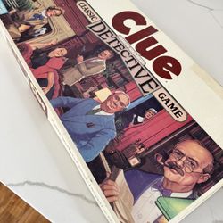 Clue Board Game 1986 Vintage Parker Brothers Classic Mystery Detective Game