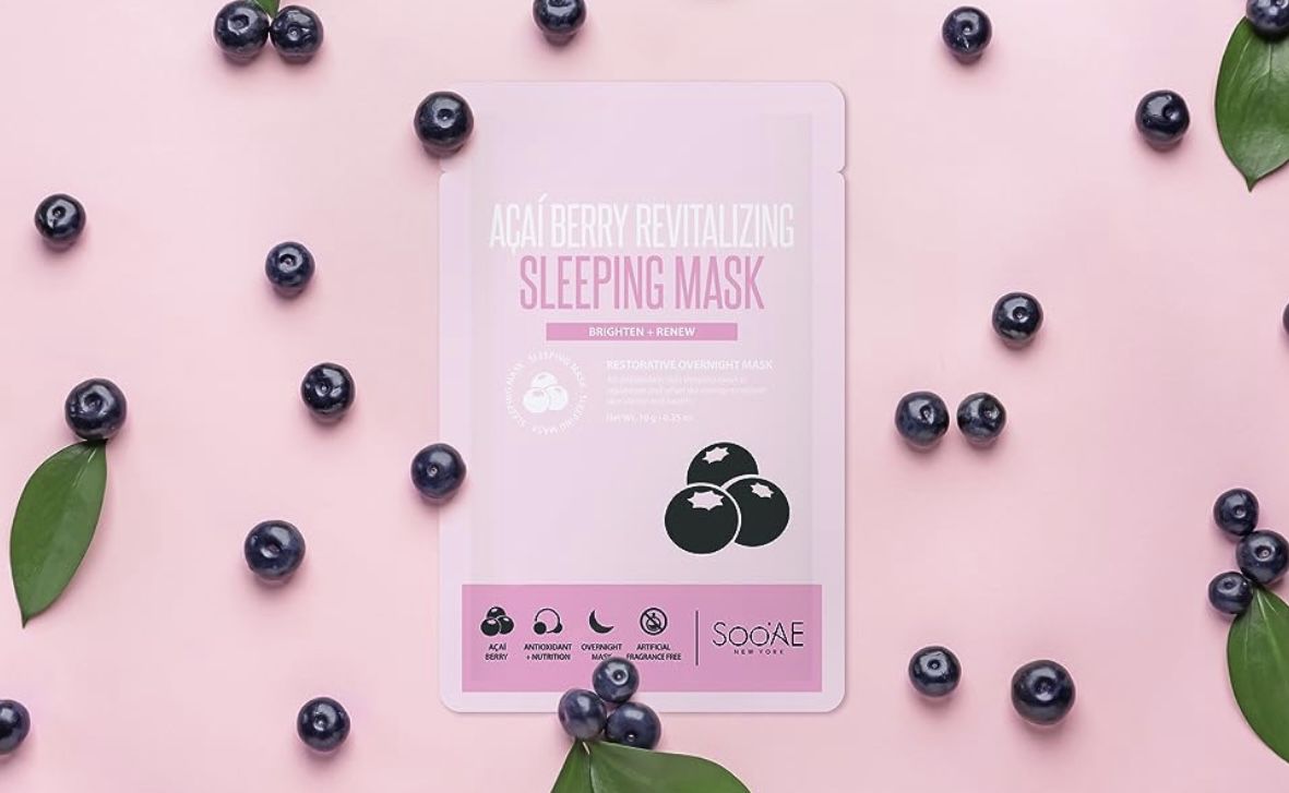 Soo'AE Acai Berry Revitalizing Sleeping Mask Skincare Brightening & Renew Overnight Face Mask!!  Single $2  6 Pack $10.  12 Pack $18 WHOLESALE PRICES 