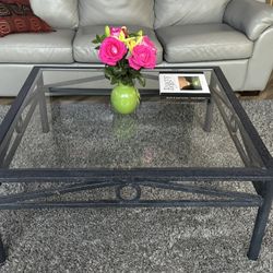 Glass Top Coffee Table 