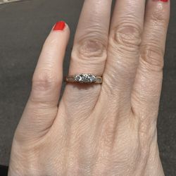 Still Available!!! 14k White Gold Natural Diamond Engagement Ring 