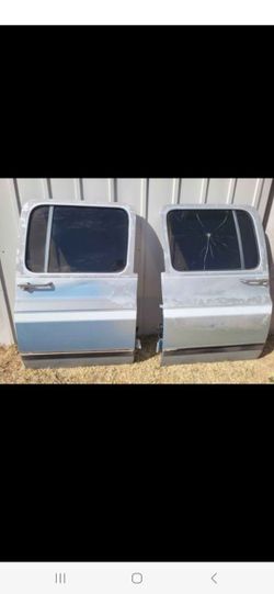 Square Body Crew Cab & Suburban Rear Doors with panels electric windows