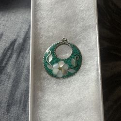 Sterling & Jade Pendant 