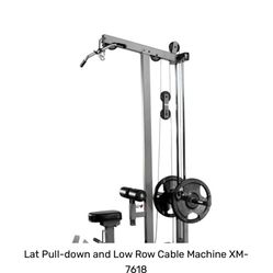 LAT PULL-DOWN AND LOW ROW CABLE MACHINE