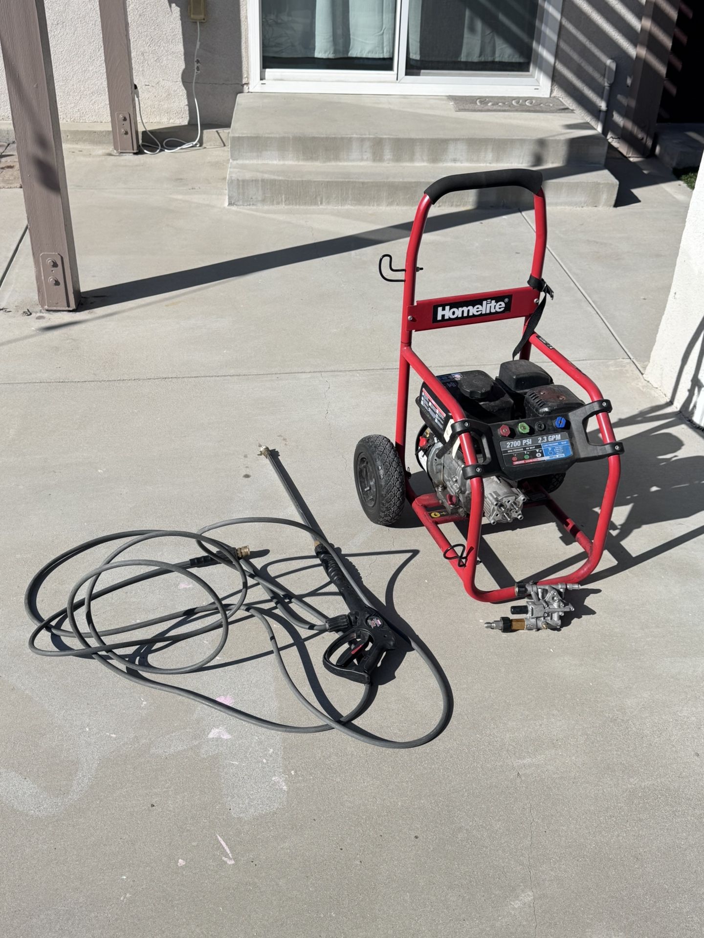 Gas Powered Pressure Washer - 2700 PSI - 2.3 GPM - Needs Minor Repairs ...