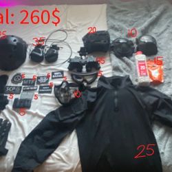 Black Tactical Airsoft Gear