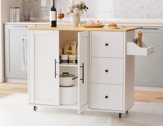 Kitchen island cart