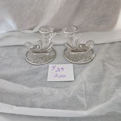 Antique Filigree Candle Holders