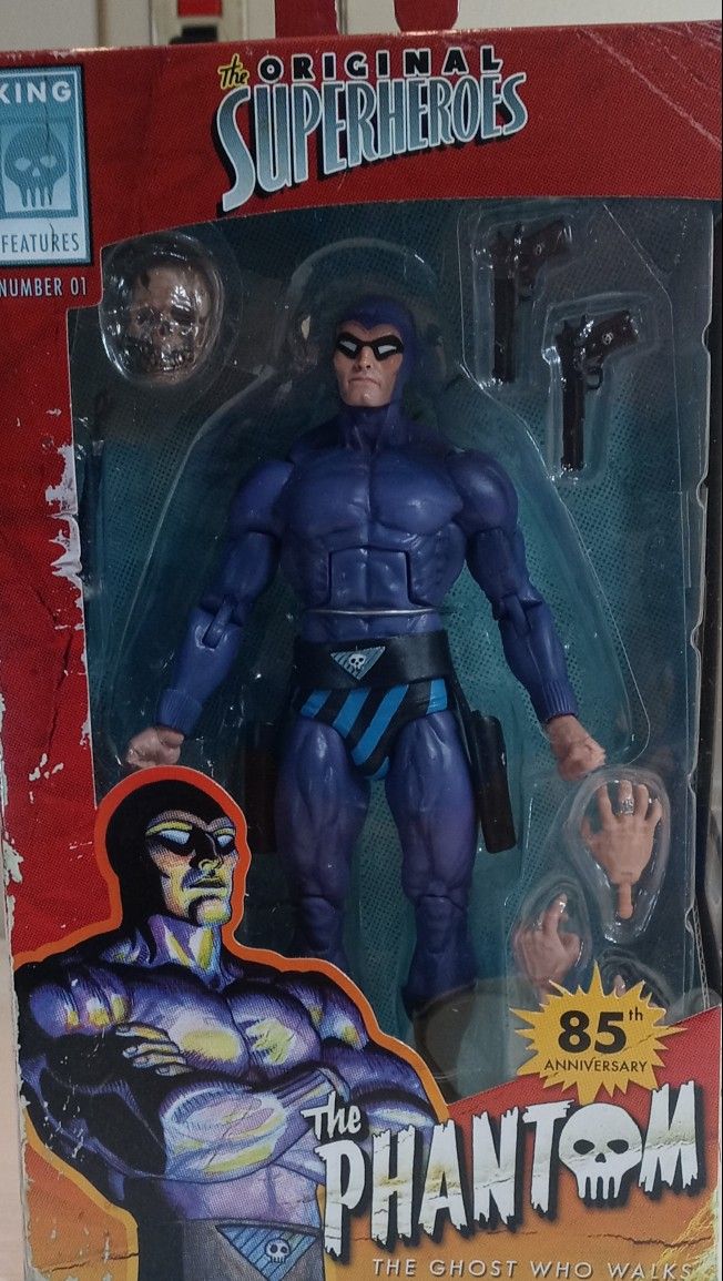 NECA - King Features - "The Original Super Heros 85th Anniversary - The Phantom Figure -new-i