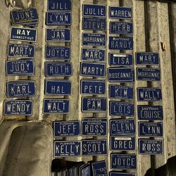 Small Metal Licence Plates 