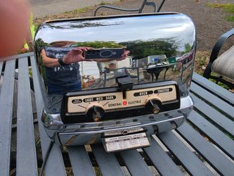 Vintage 1950s GE Chrome Toaster-Oven Combo - Tested & Working