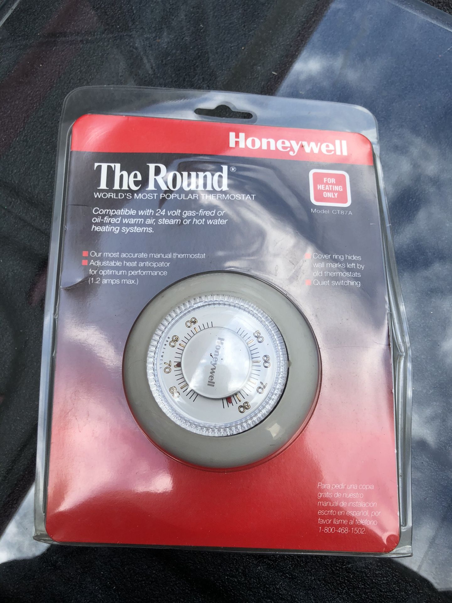 Vintage Honeywell, the Round, Heating Only Thermostat, Model CT87A