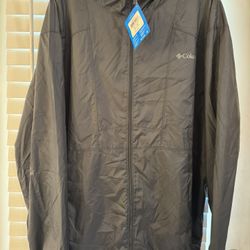 NWT Columbia Men’s XL Flashback Windbreaker Jacket Black 