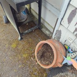 Two Ceramic Flower Pots 