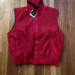 Red Sleeveless Vest jacket