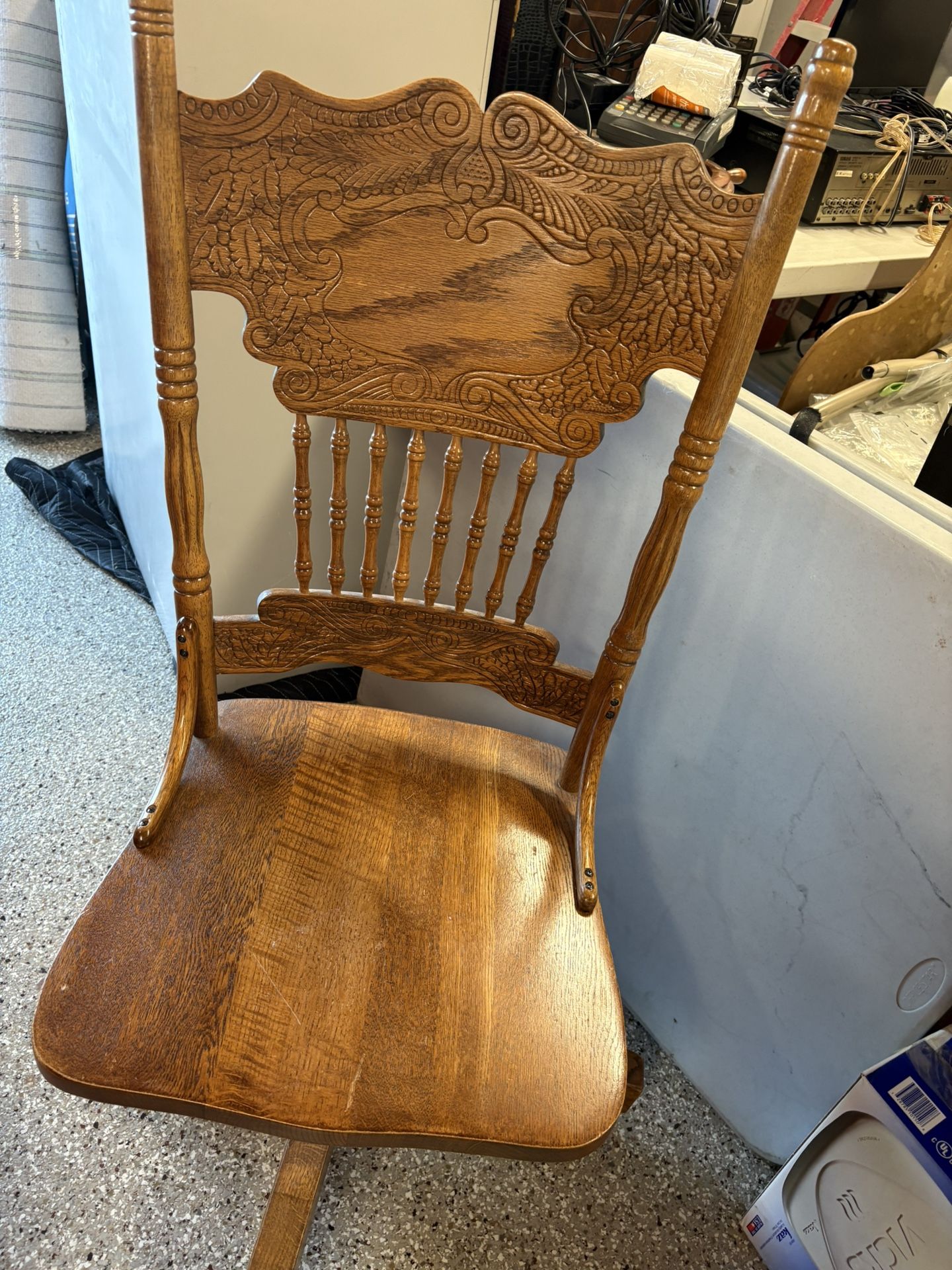 Oak Desk Swivel Chair