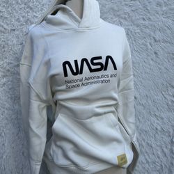 Adidas NASA Cream Color hoodie in size Medium 