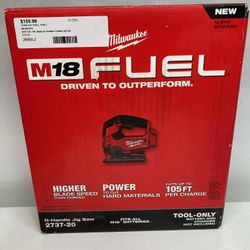 MILWAUKEE 2737-20 M18 FUEL 18V Lithium- Ion Brushless Cordless Jig Saw
