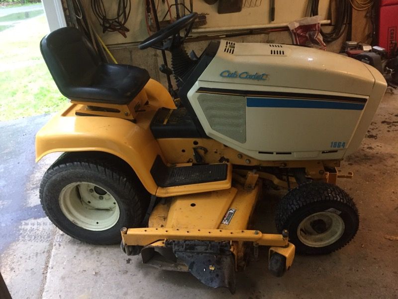 Cub cadet 1864 with power steering 54" deck garden tractor lawn mower