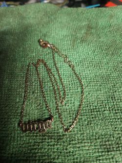 14k Virgo necklace