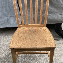 Vintage Desk Chair-Solid Wood Construction 