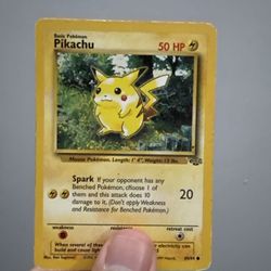 Pokemon (Pikachu Jungle) Card