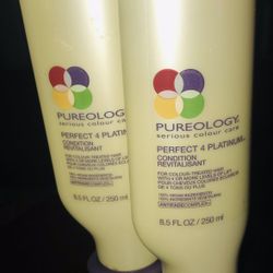 SET OF NEW PUREOLOGY SHAMPOO & CONDITIONER BLOND