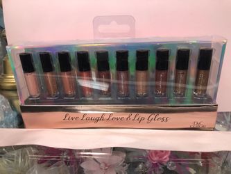 Live, Laugh, Love lip gloss (10 colors)