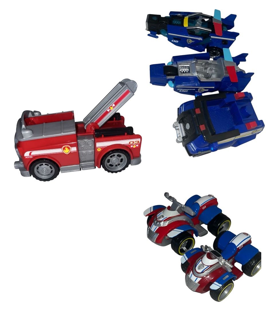 LOT of 6 Paw Patrol Chase Marshall and Ryder Vehicles No Figurines Toys