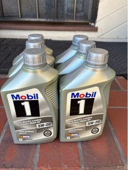 Mobil 1 Fully Synthetic Motor Oil 5W-20 - 6 Quarts