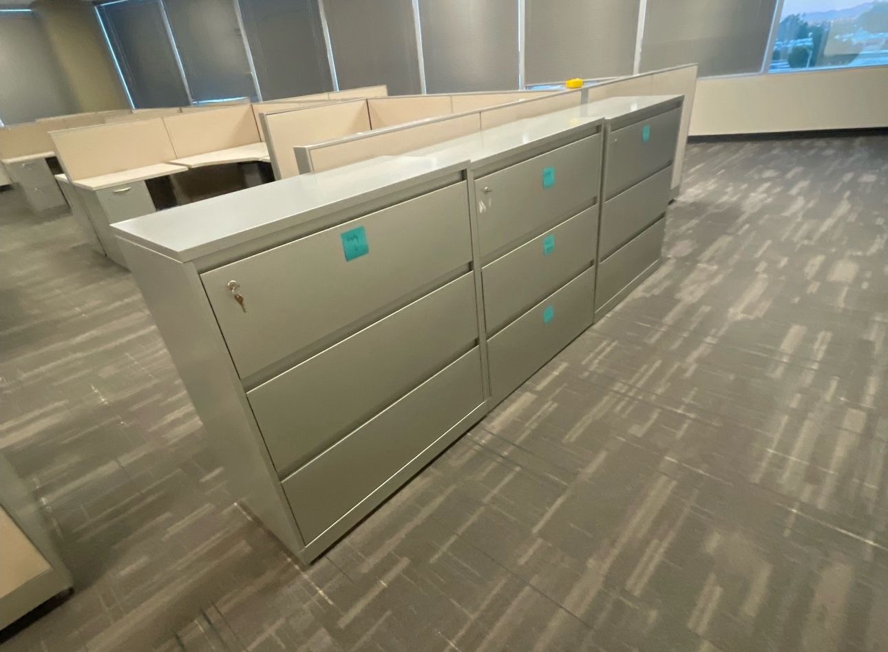 Steelcase Lateral Filing Cabinets 3 & 4 Drawers W/ Keys Like New