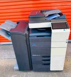 Konica Minolta Bizhub C554E Color Copier Printer Scanner w/ Stapler Fi