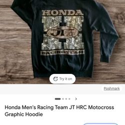 Jt Racing Honda Racing Hoodie Medium 