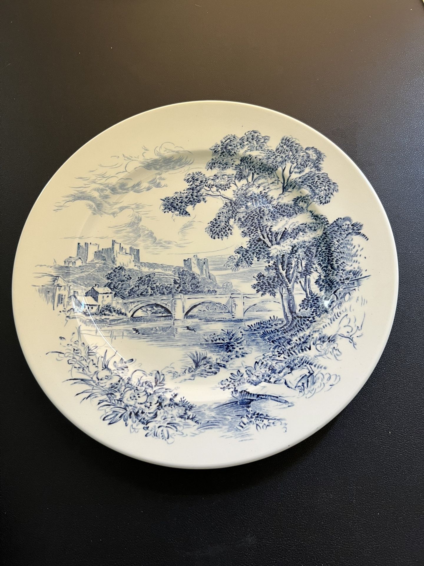 Enoch Wedgwood 3 Blue Countryside Dinner Plates & 2 Liberty Blue Plates, 10”