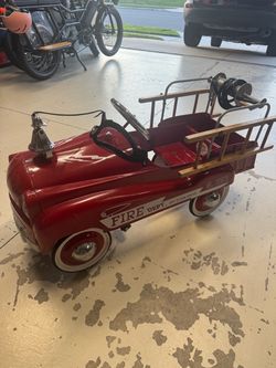 Vintage Fire Engine Pedal Car