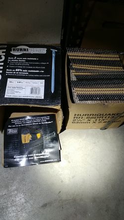 Full box of Bostitch Hurriquake nails