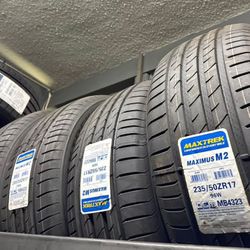 235/50ZR17 Set Of 4 Maxtrek New Tires 