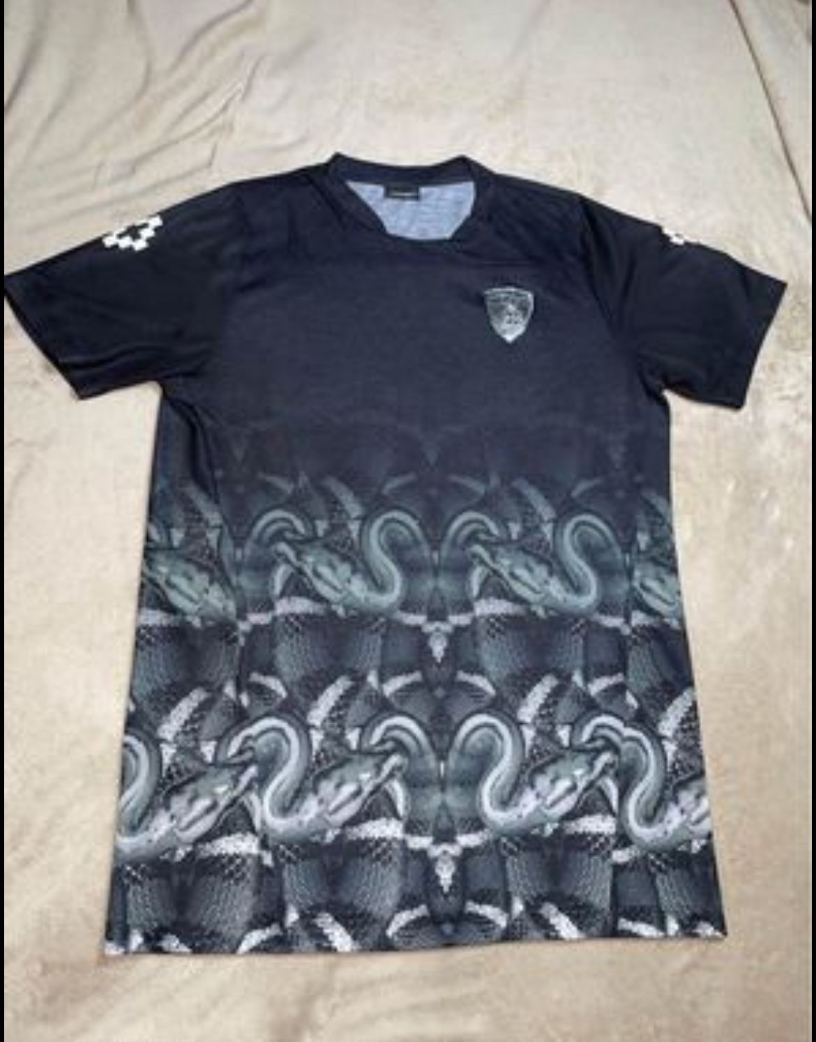 Marcelo Burlon Men's Tees Size M Automobili Lamborghini Graphic Snakes