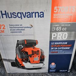 Brand New Husqvarna Backpack Leaf Blower 570BTS Commercial Leaf Blower Mint