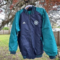 Reversible Adidas teen Size 18/20 Seattle Mariner jacket
