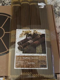 New Set of 4 Bamboo Placemats
