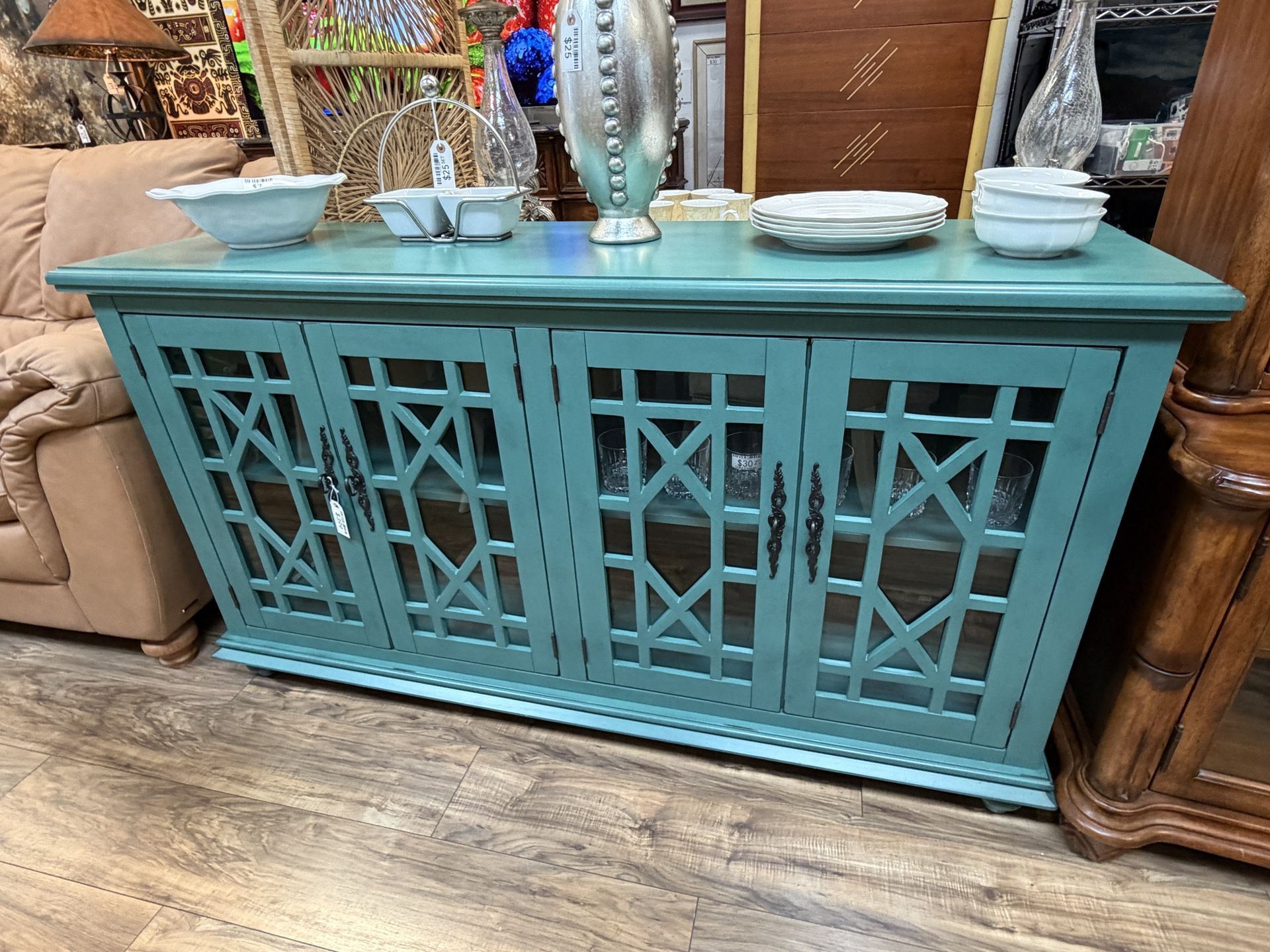 Teal Credenza
