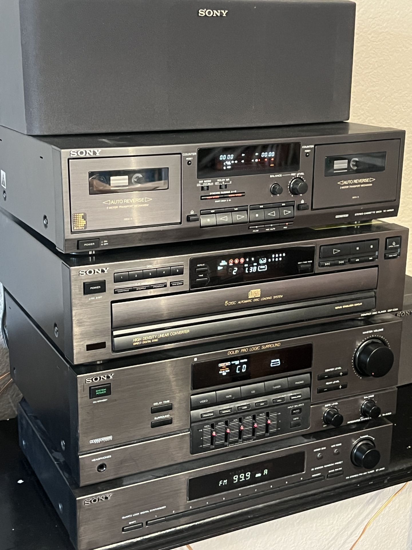 Vintage Full Sony Stereo  System