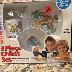 Care Bears Rainbow 3 piece childs food set