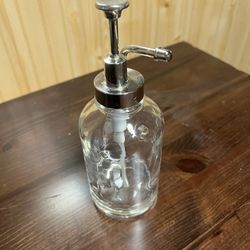 Heavy Glass Soap Dispenser