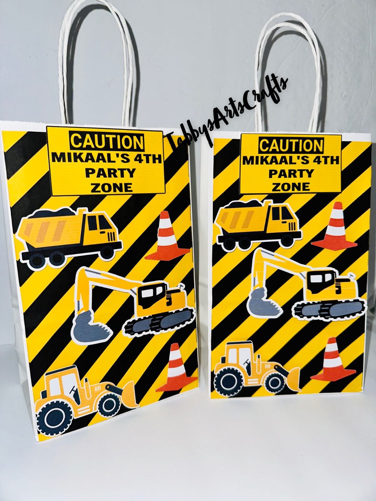 Construction Birthday Favor Bags